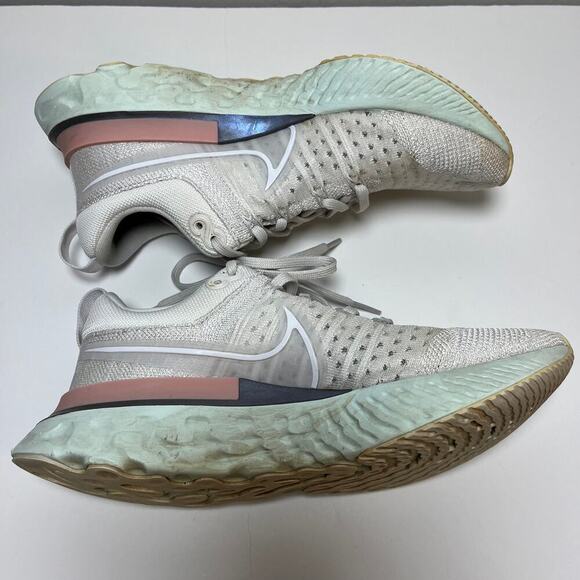 Nike‎ Women's React Infinity Run Flyknit 2 Platinum Tint Size 7 Run Ct2423-007 - Picture 9 of 12